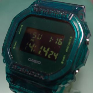 ジーショック(G-SHOCK)のCASIO G-SHOCK  DW-5600SB-3 スケルトン グリーン(腕時計(デジタル))