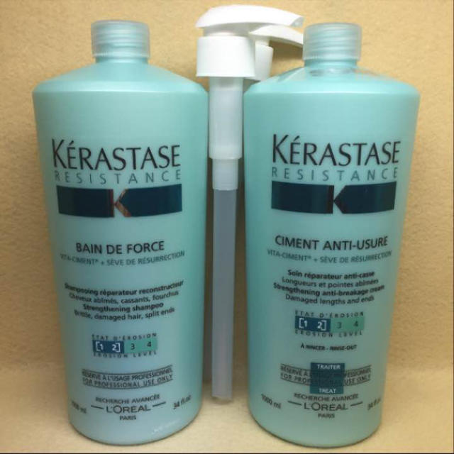 KERASTASE(ケラスターゼ)のケラスターゼ シャンプー ヘアトリートメント  フォルス大容量セット コスメ/美容のヘアケア/スタイリング(ヘアケア)の商品写真