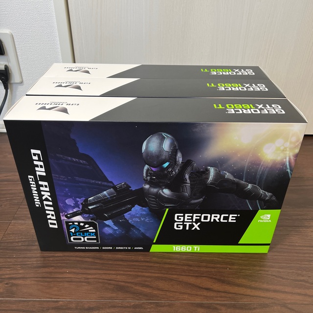 【新品・未開封】玄人志向 GTX 1660ti 3個セットPCパーツ