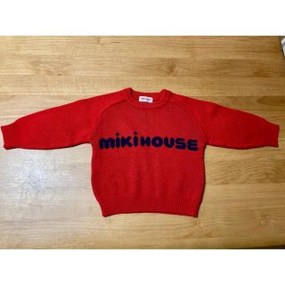 ミキハウス(mikihouse)のミキハウス　セーター　90  赤　ニット(ニット)