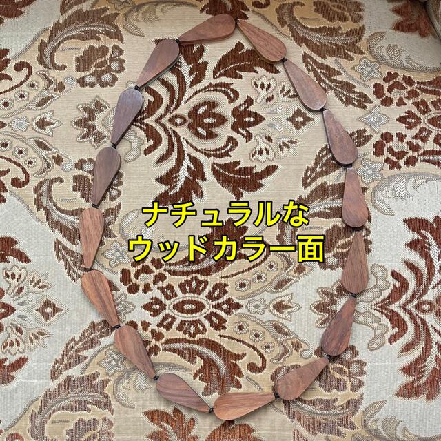 marimekko(マリメッコ)のレア🎉美品 marimekko ウッドネックレス💧ピサロイ💧【保存袋付き】 レディースのアクセサリー(ネックレス)の商品写真