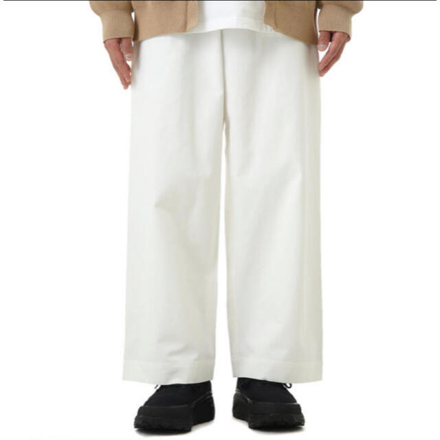 チノパンオーラリー　WASHED FINX LIGHT CHINO WIDE PANTS