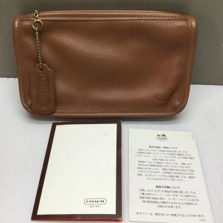 コーチ(COACH)のCOACH ポーチ 茶色 ブラウン オールドコーチ バッグ OLD COACH (ポーチ)