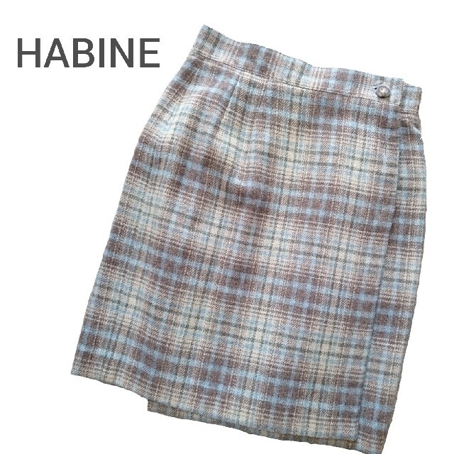 HABINE】 チェック 巻き スカートの通販 by まり's shop｜ラクマ