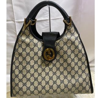 グッチ(Gucci)のGUCCI  ハンドバッグ　モノグラム キャンバス　ヴィンテージ　希少！(ハンドバッグ)