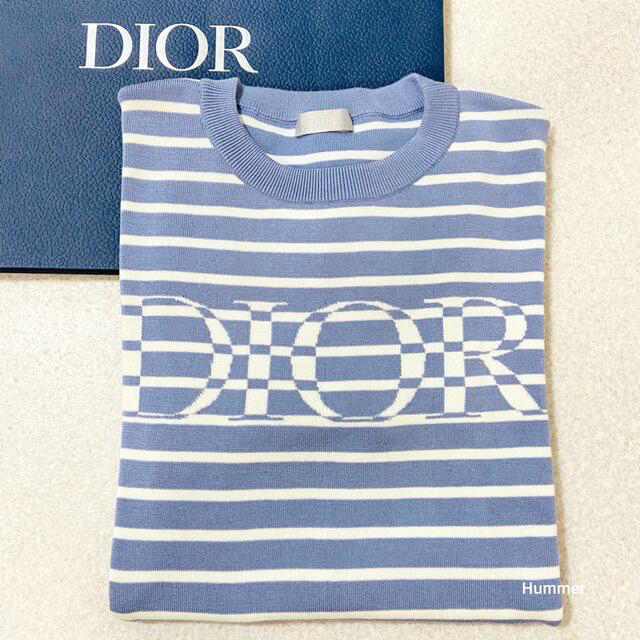 極美品 ディオールオム Dior HOMME ボーダー ニット