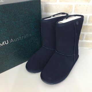 エミュー(EMU)のemu エミュー ムートンブーツ ロング K10102 20cm ネイビー(ブーツ)