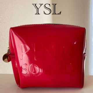 サンローラン(Saint Laurent)のサンローラン♦︎YSL♦︎エナメル ピンク ポーチ(ポーチ)