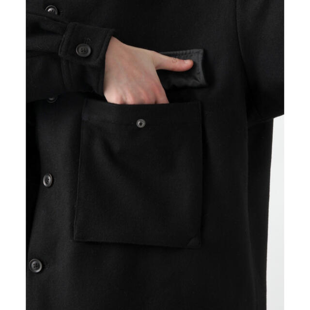 HARE(ハレ)のHARE ハレ BIGシャツブルゾン ブラック M CPOジャケット メルトン メンズのジャケット/アウター(ブルゾン)の商品写真