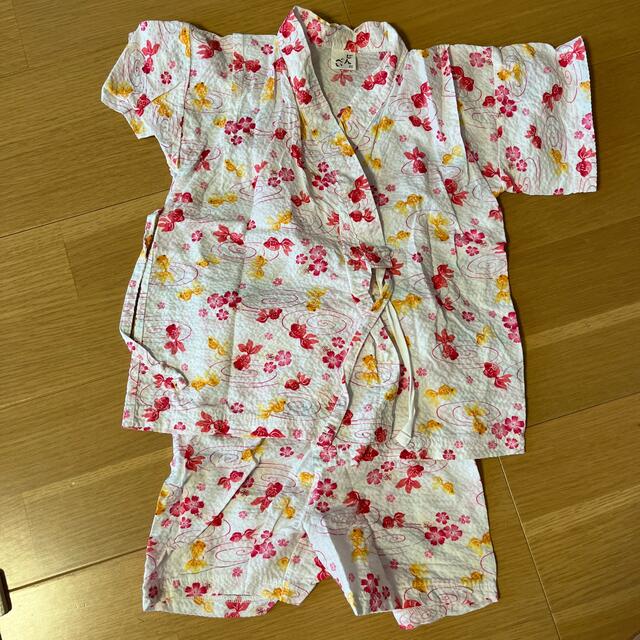 甚平☆95センチ女の子 キッズ/ベビー/マタニティのキッズ服女の子用(90cm~)(甚平/浴衣)の商品写真