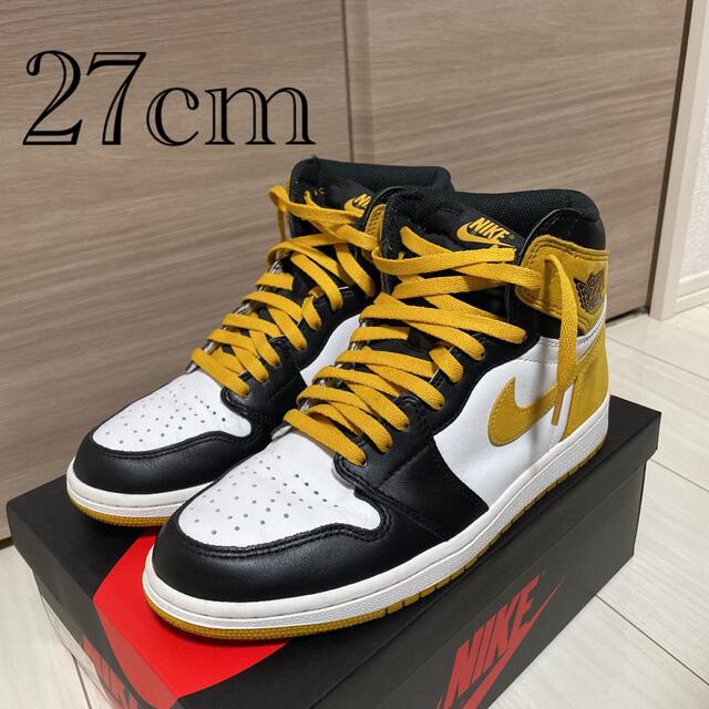 NIKE AIR JORDAN1 イエローオークル 27cm