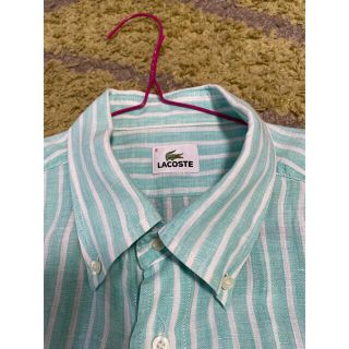 ラコステ(LACOSTE)のLACOSTE 半袖シャツ　リネン　麻　100%  古着(シャツ)