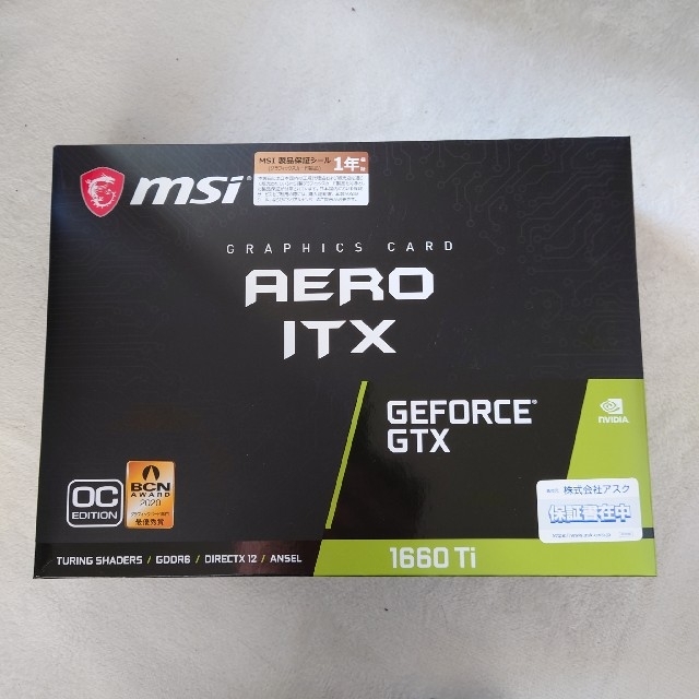 MSI GEFORCE GTX 1660 TI AERO ITX 6G OC