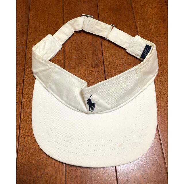 POLO RALPH LAUREN(ポロラルフローレン)のRalph Laurenラルフローレン☆ワンポ白サンバイザー メンズの帽子(キャップ)の商品写真