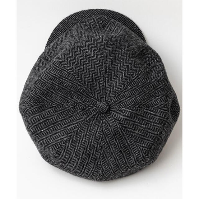 Belafonte ヘリンボーン　ウール　キャスケット　ブラック　グレー メンズの帽子(キャスケット)の商品写真