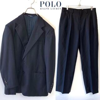 ポロラルフローレン(POLO RALPH LAUREN)のポロラルフローレン　2Ｂ　黒　スーツ　セットアップ　ジャケットパンツ　メンズ　美(セットアップ)
