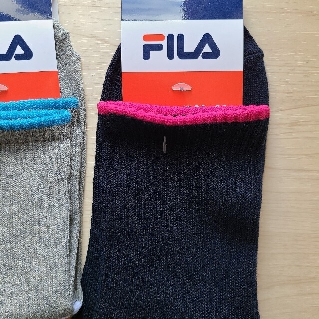 FILA(フィラ)の新品未使用送料込♪レディースソックス23~25㎝2足セット　FILAフィラ レディースのレッグウェア(ソックス)の商品写真