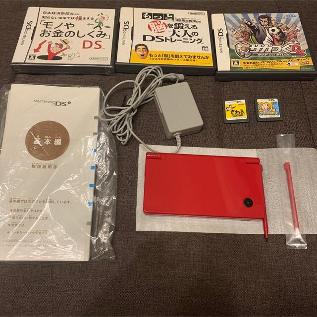 ニンテンドーDS(ニンテンドーDS)の【美品】Nintendo DSi（カメラ機能付)ゲームソフト5本セット エンタメ/ホビーのゲームソフト/ゲーム機本体(携帯用ゲーム機本体)の商品写真