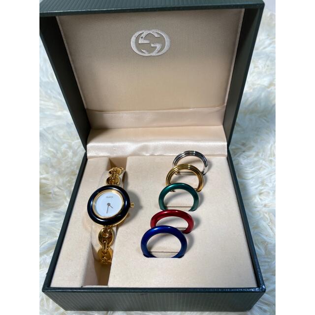 Gucci(グッチ)のグッチ✨人気✨チェンジベゼル　ゴールド　チェーン ブレス　6色 レディースのファッション小物(腕時計)の商品写真