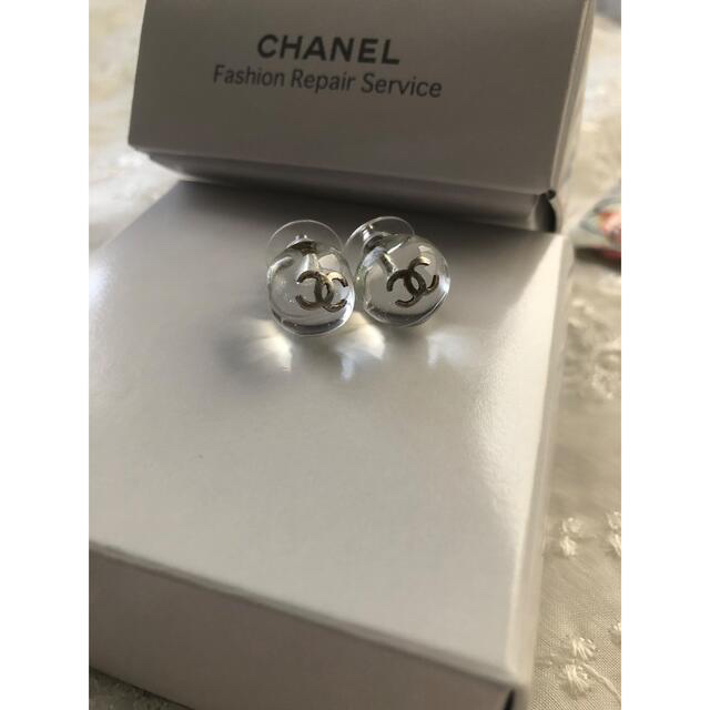 CHANEL(シャネル)の超レア！　☆ CHANEL シャネル ☆  ヴィンテージ クリアボール　ピアス レディースのアクセサリー(ピアス)の商品写真