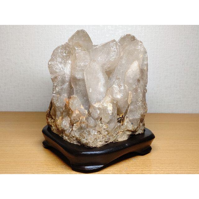 水晶 5.1kg クォーツ クラスター 原石 鑑賞石 自然石 誕生石 宝石 鉱物 