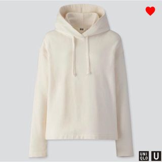 ユニクロ(UNIQLO)のUNIQLO U ユニクロ スウェットプルパーカ オフホワイト ホワイト XXL(パーカー)