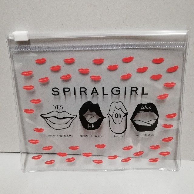 SPIRAL GIRL(スパイラルガール)のSPIRALGIRL ミニバッグ＆透明ポーチ 2点セット レディースのファッション小物(ポーチ)の商品写真