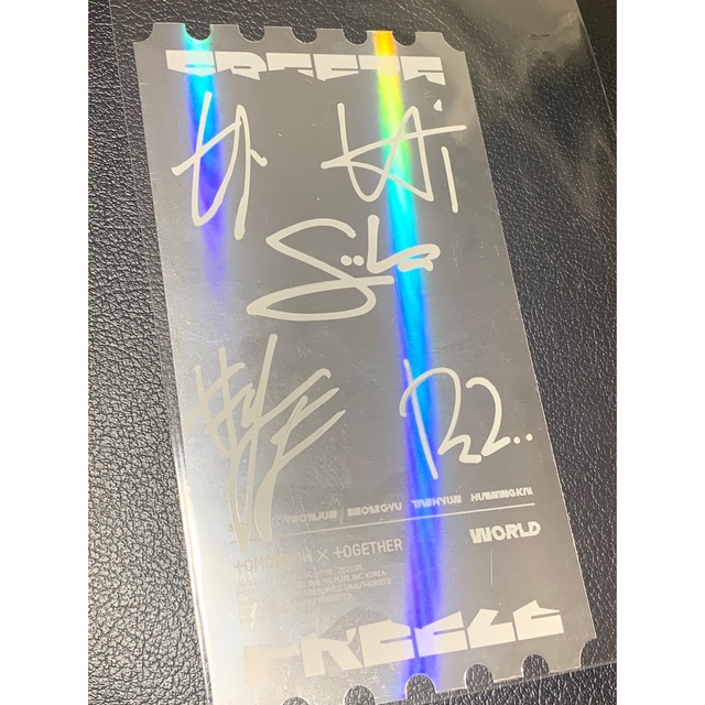 最大85%OFFクーポン TXT FREEZE 直筆サイン リミテッドフォト econet.bi