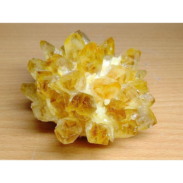 黄水晶 385g シトリン クラスター 水晶 原石 鑑賞石 自然石 誕生石 宝石