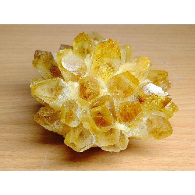 黄水晶 385g シトリン クラスター 水晶 原石 鑑賞石 自然石 誕生石 宝石