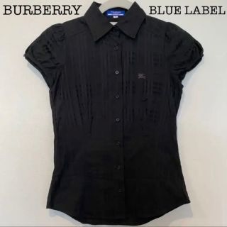 バーバリーブルーレーベル(BURBERRY BLUE LABEL)のBURBERRY BLUE LABEL 黒 半袖 綿100% レディース　S(Tシャツ(半袖/袖なし))