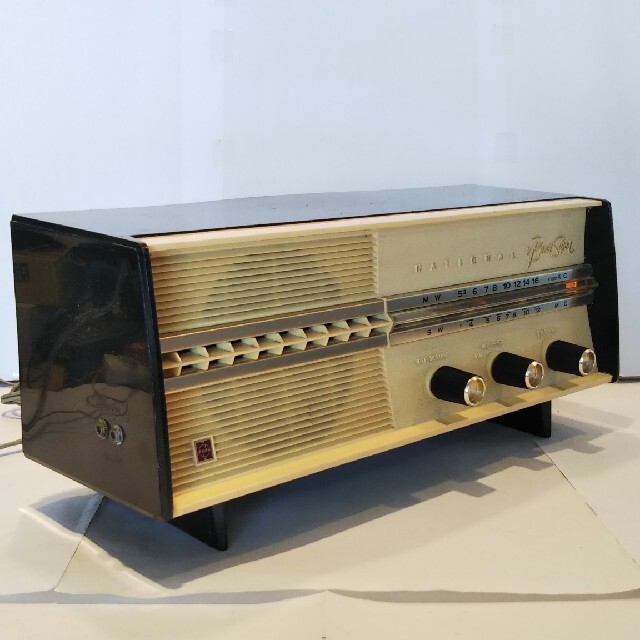 ナショナル真空管ラジオ、RE-260型、1964年昭和39年式、希少、作動品