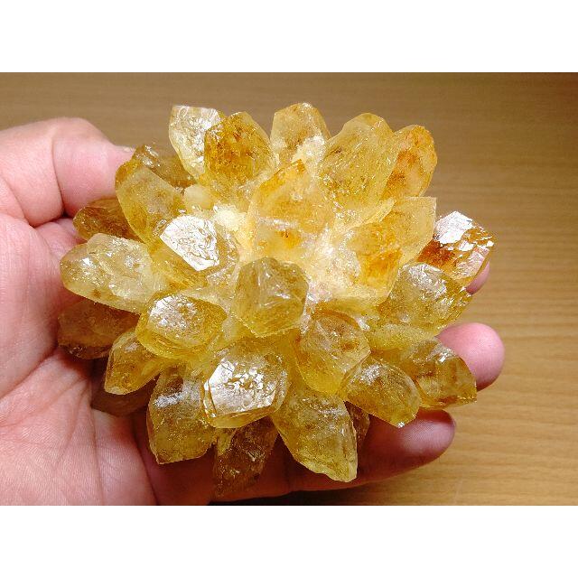 黄水晶 409g シトリン クラスター 水晶 原石 鑑賞石 自然石 誕生石 宝石