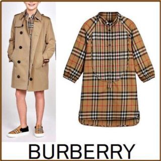 バーバリー(BURBERRY)のBURBERRY CHILDREN バーバリー 長袖 ワンピース ６Y 120㎝(ワンピース)