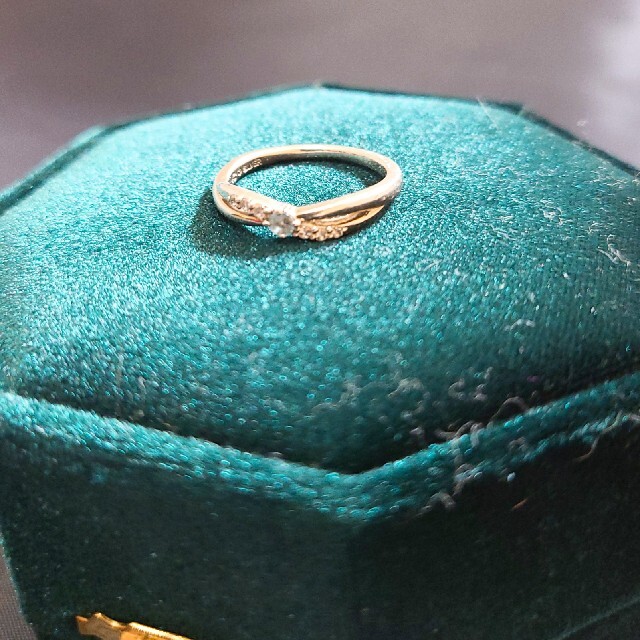 4℃(ヨンドシー)の美品　4C°　リング　指輪　シルバー　12号　クリスタル　ヨンドシー レディースのアクセサリー(リング(指輪))の商品写真