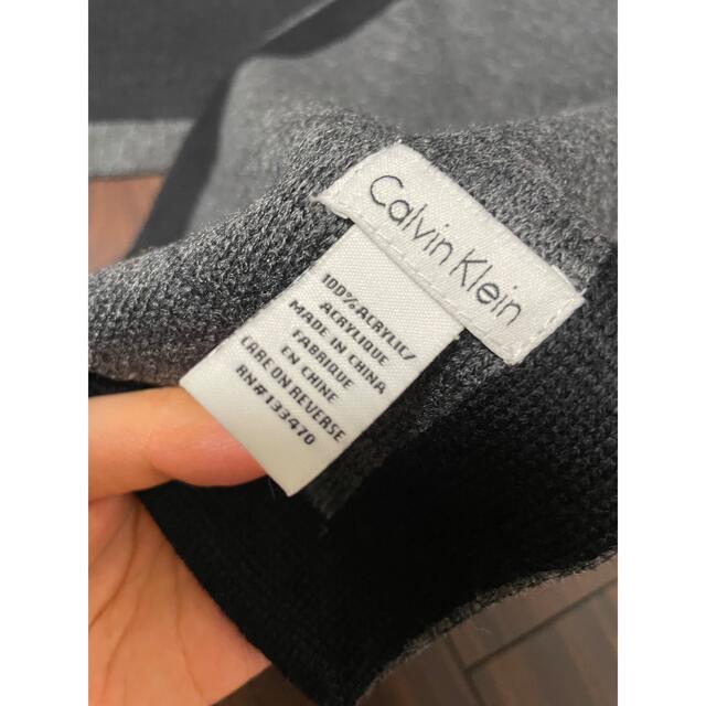 Calvin Klein(カルバンクライン)の未使用品　カルバンクライン　マフラー　リバーシブル　メンズ メンズのファッション小物(マフラー)の商品写真