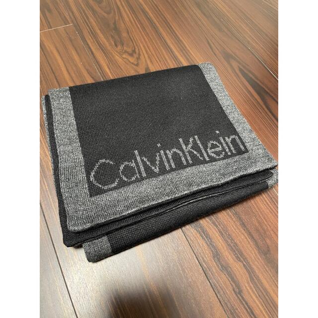 Calvin Klein(カルバンクライン)の未使用品　カルバンクライン　マフラー　リバーシブル　メンズ メンズのファッション小物(マフラー)の商品写真