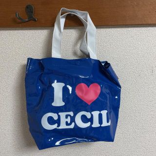 セシルマクビー(CECIL McBEE)のセシルマクビー　ミニトートバッグ　ビニールバッグ　ミニバッグ(トートバッグ)