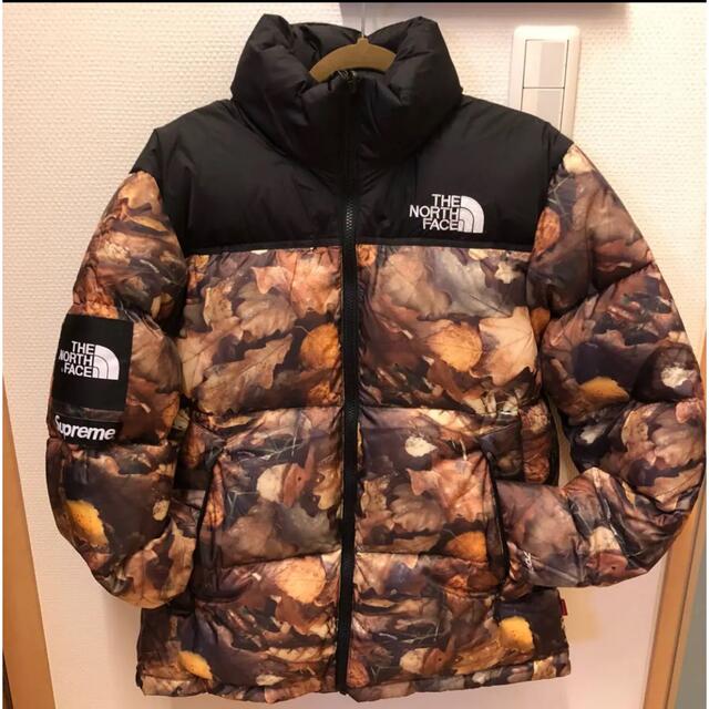 supreme×the north face nuptse leaves 枯葉