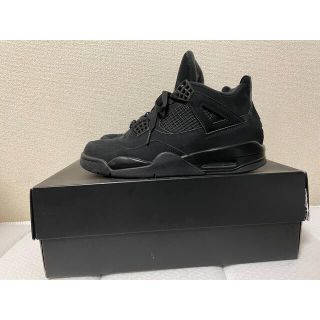 ナイキ(NIKE)のNIKE AIR JORDAN 4 BLACK CAT us8 26(スニーカー)