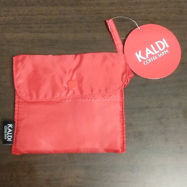 KALDI(カルディ)のkarin様専用　カルディ　エコバッグ　レッド レディースのバッグ(エコバッグ)の商品写真