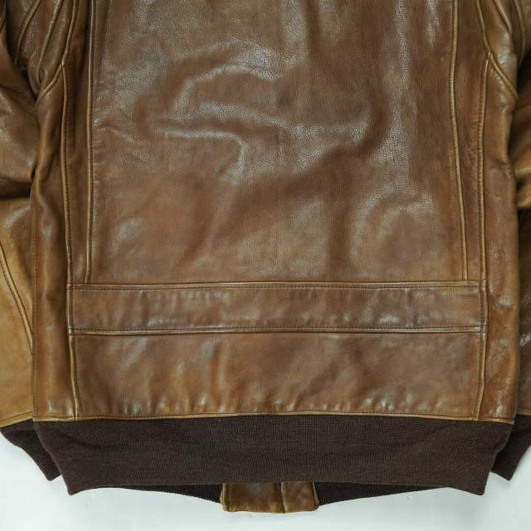 visvim ビズビム 日本製 ELMENDORF JACKET 襟ボア エレメンドルフジャケット S BROWN 革ジャン A-2 レザージャケット GORE WINDSTOPPER アウター【visvim】