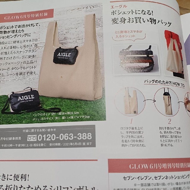 AIGLE(エーグル)のAIGLEバック 宝島社 付録 レディースのバッグ(エコバッグ)の商品写真