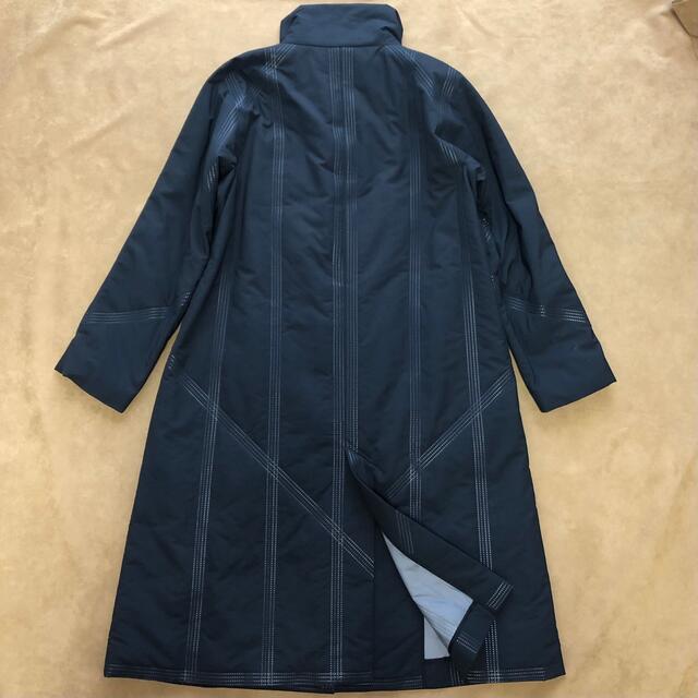 ISSEY MIYAKE PLEATS PLEASE  ネイビー ロングコート