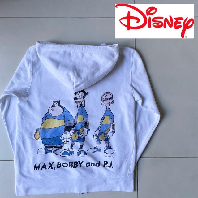 Disney(ディズニー)のディズニー【Disney】マックス　MAX BOBBY P.J. 白パーカー メンズのトップス(パーカー)の商品写真