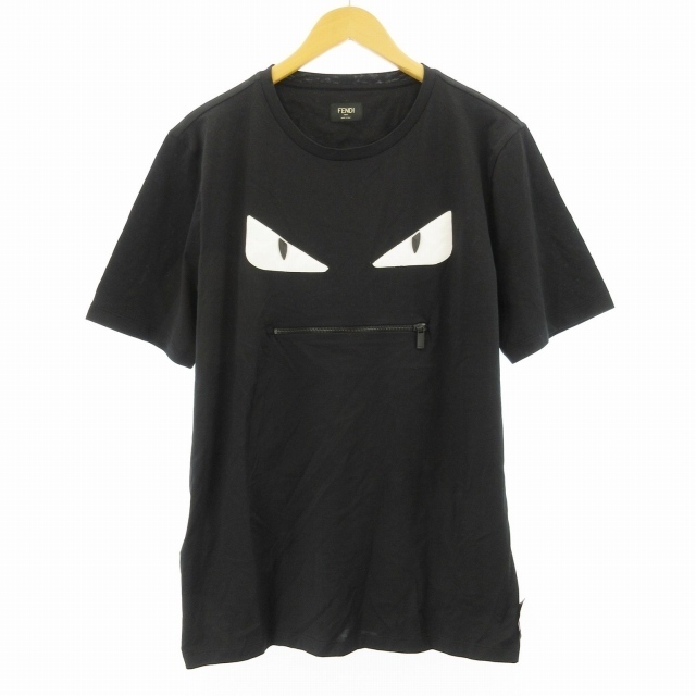 フェンディ FENDI Tシャツ 半袖 モンスター XL 180/108A 黒