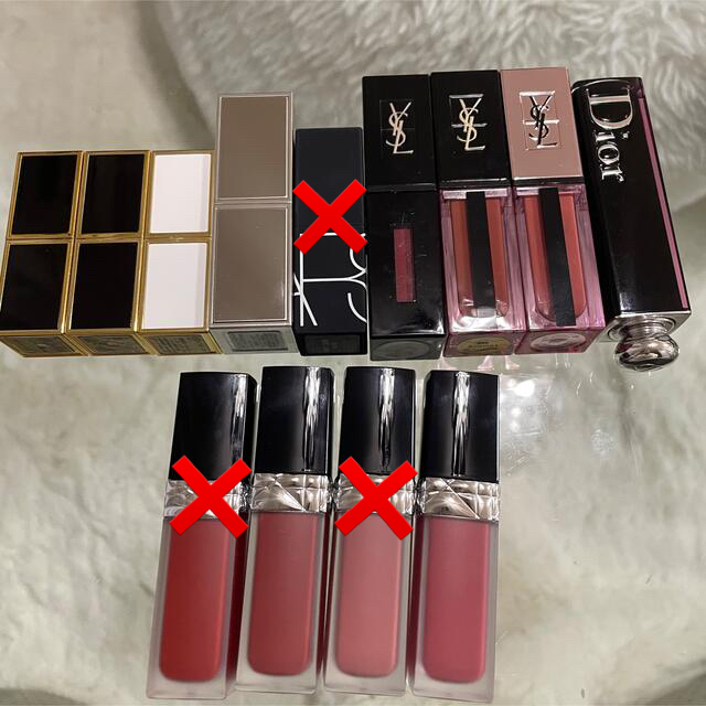 Dior(ディオール)のリップ 口紅 まとめ売り Dior TomFord NARS YSL セット  コスメ/美容のベースメイク/化粧品(口紅)の商品写真