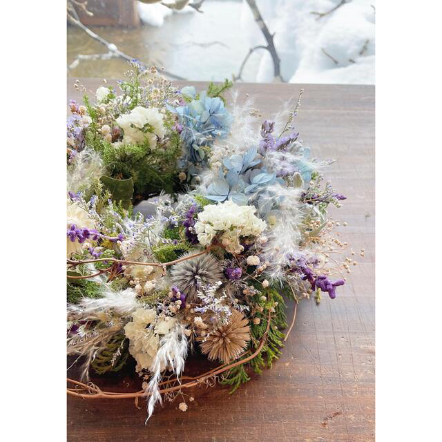 〜Spring wreath〜春のリース○ドライフラワーリース ハンドメイドのフラワー/ガーデン(リース)の商品写真