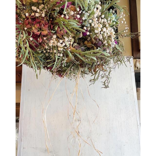 〜Antique wreath〜アンティークあじさいのグラデーションリース ハンドメイドのフラワー/ガーデン(リース)の商品写真