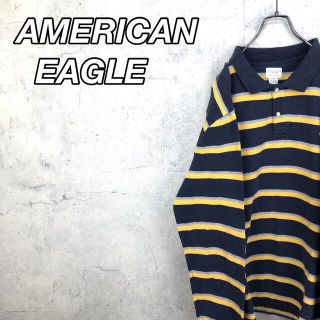 アメリカンイーグル(American Eagle)の希少 90s アメリカンイーグル ポロシャツ 刺繍 ビッグシルエット XL 美品(ポロシャツ)